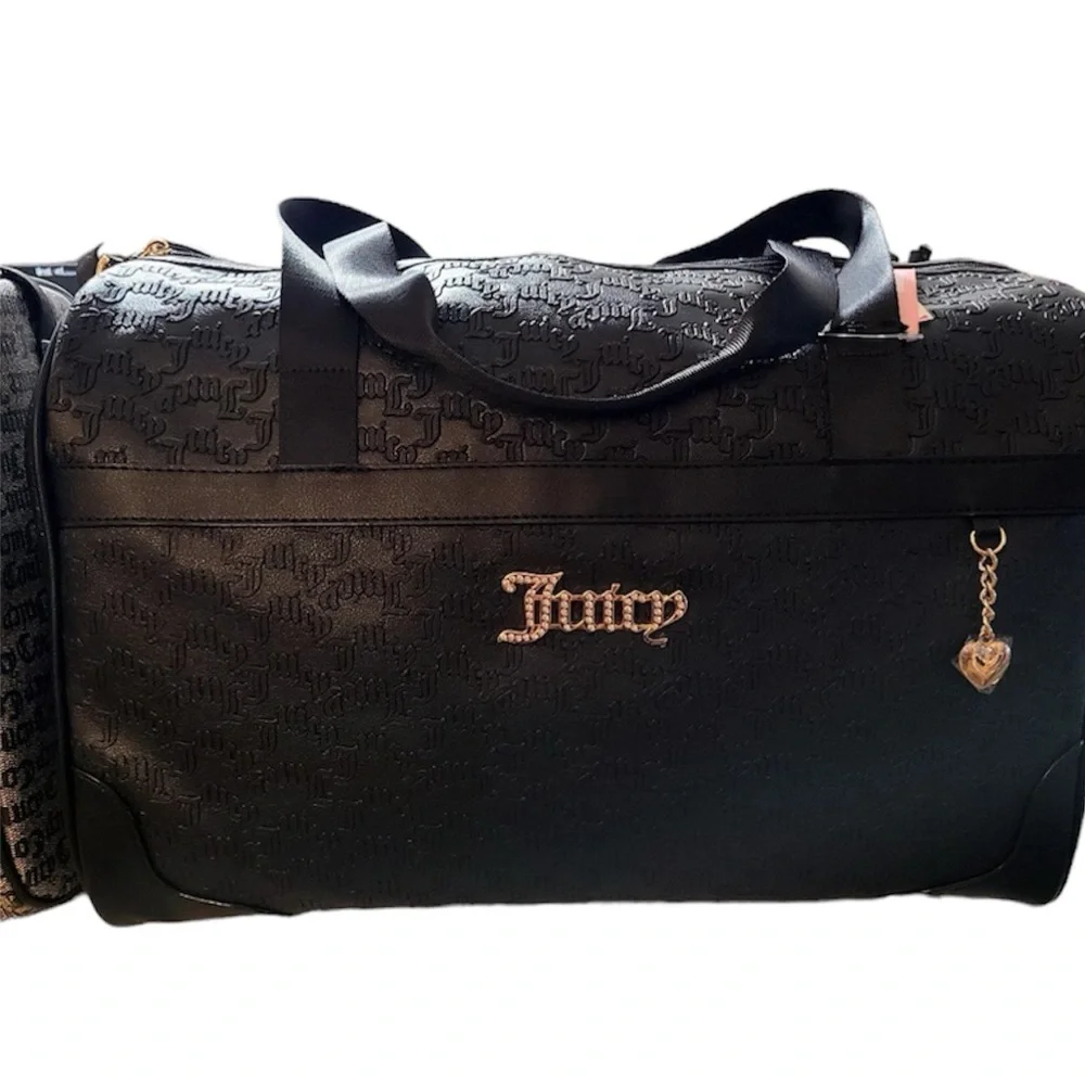 Juicy Couture Black Liquorice Weekender Duffle NWT $118